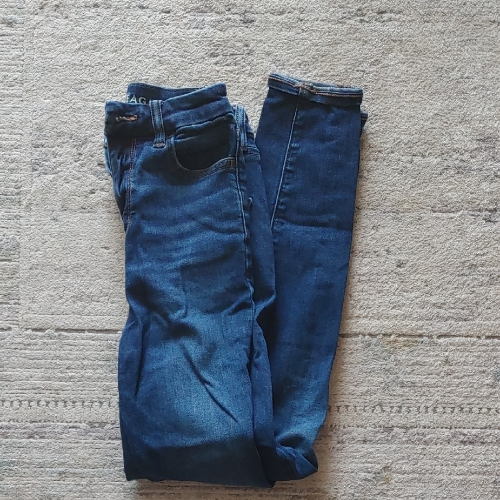 2 For 20! AEO Indigo High Rise Jeggings